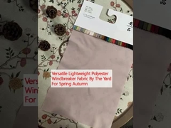 Tecido poliéster leve e versátil para o outono
